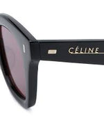 Load image into Gallery viewer, CELINE CL400571 BLACK SQUARE ACETATE SUNGLASSES
